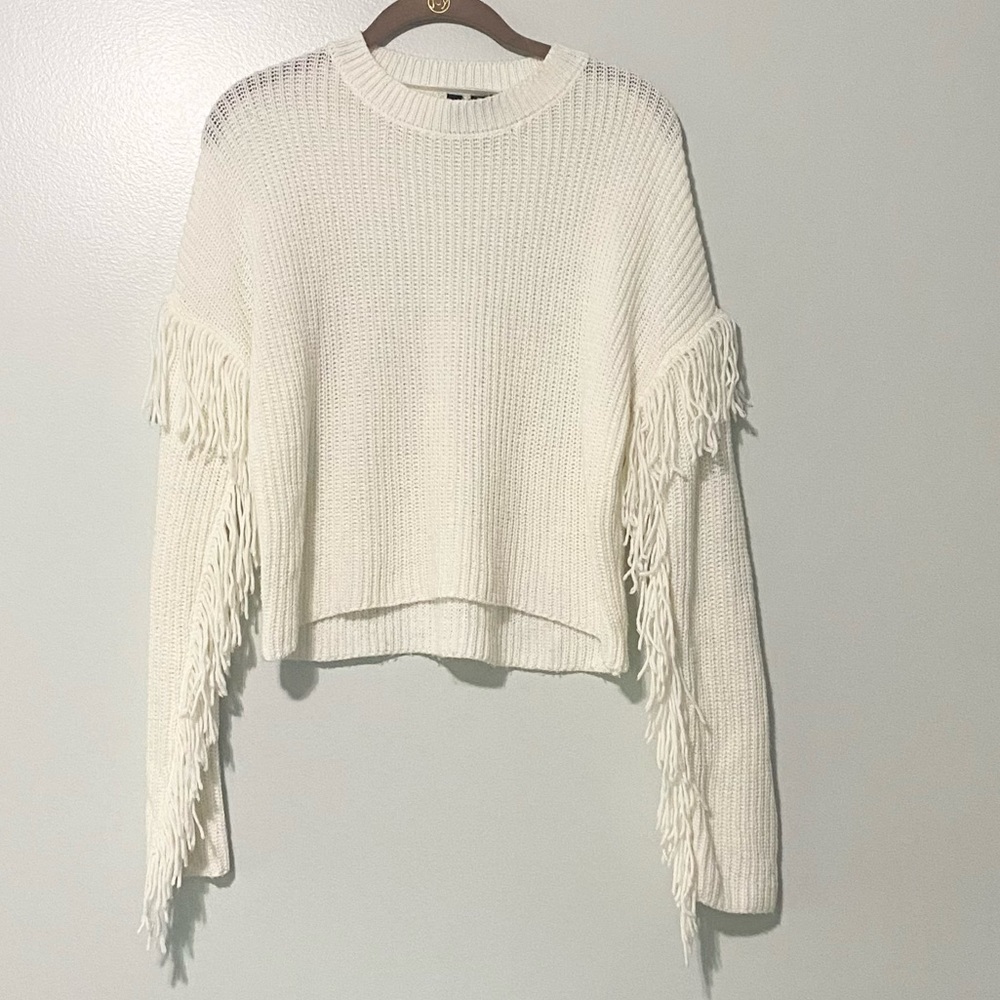 Free For All Gypsy Fridge Knitted High Low Sweater Long Sleeves Size Small